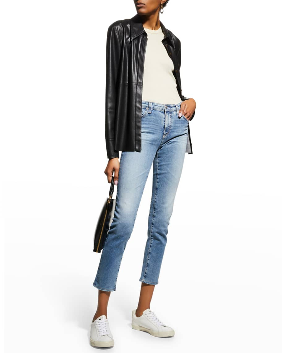 AG Jeans Prima Mid-Rise Ankle Skinny Jeans | Neiman Marcus