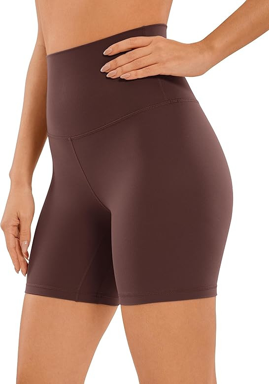 CRZ YOGA Super High Waisted Butterluxe Womens Biker Shorts 6'' / 8'' - Buttery Soft Workout Yoga ... | Amazon (US)