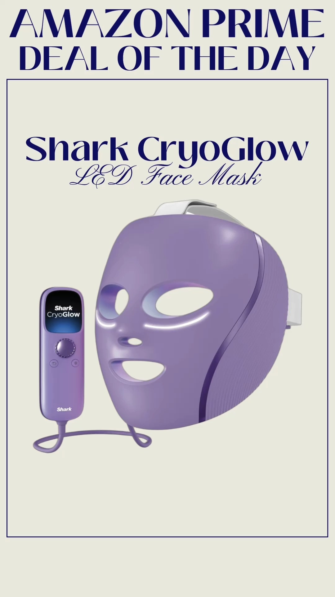 The Shark CryoGlow LED Face Mask is finally on sale! This at home skincare device combines LED light therapy with cooling under-eye treatment to help target blemishes, boost radiance, and reduce the look of puffiness. A luxury facial from the comfort of your sofa! 💜 

 #LTKuk #LTKbeauty #LTKsale