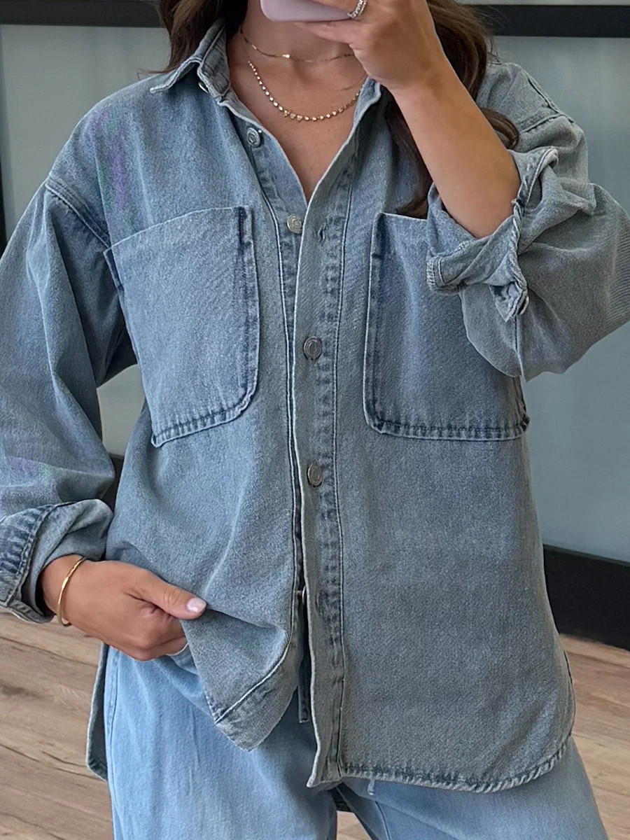 Xander Denim Shacket | Shop Talulah