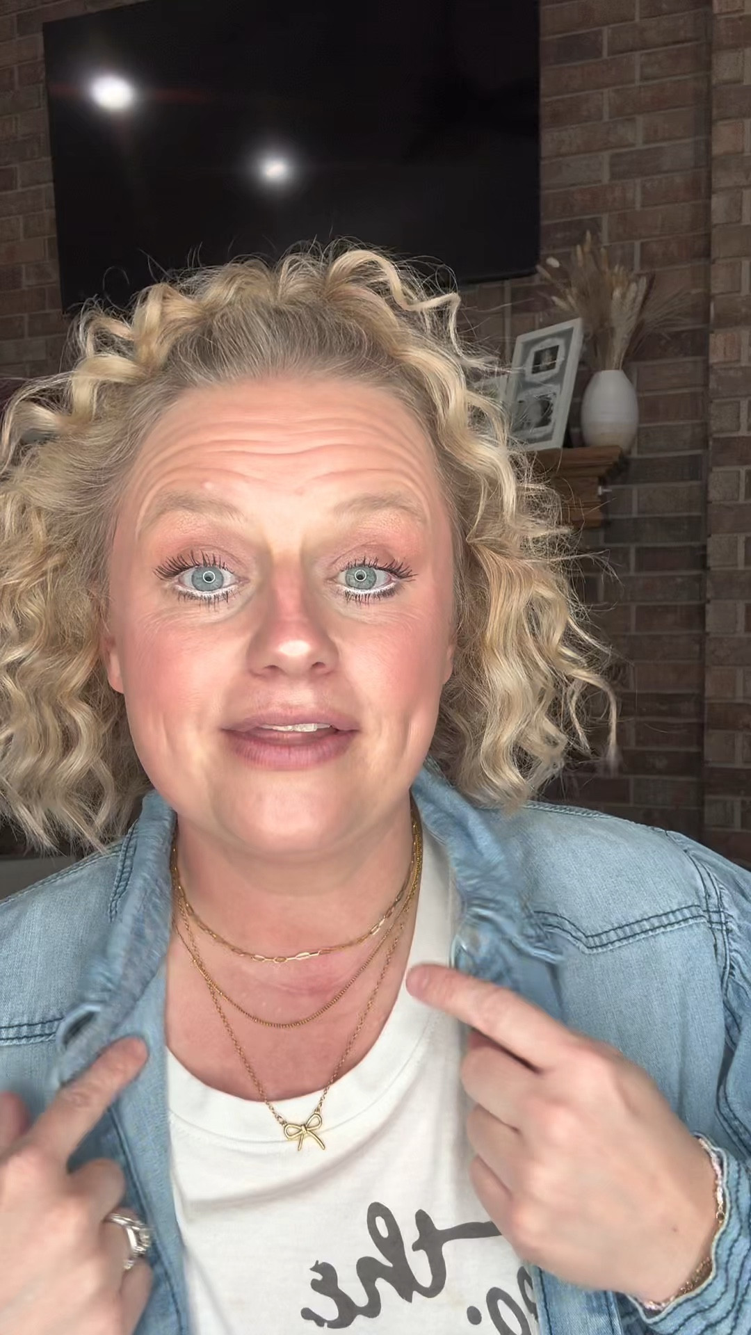 This necklace is already layered so it doesn’t get all tangled up! 🥰 

#LTKootd #LTKMidsize #LTKmomlife