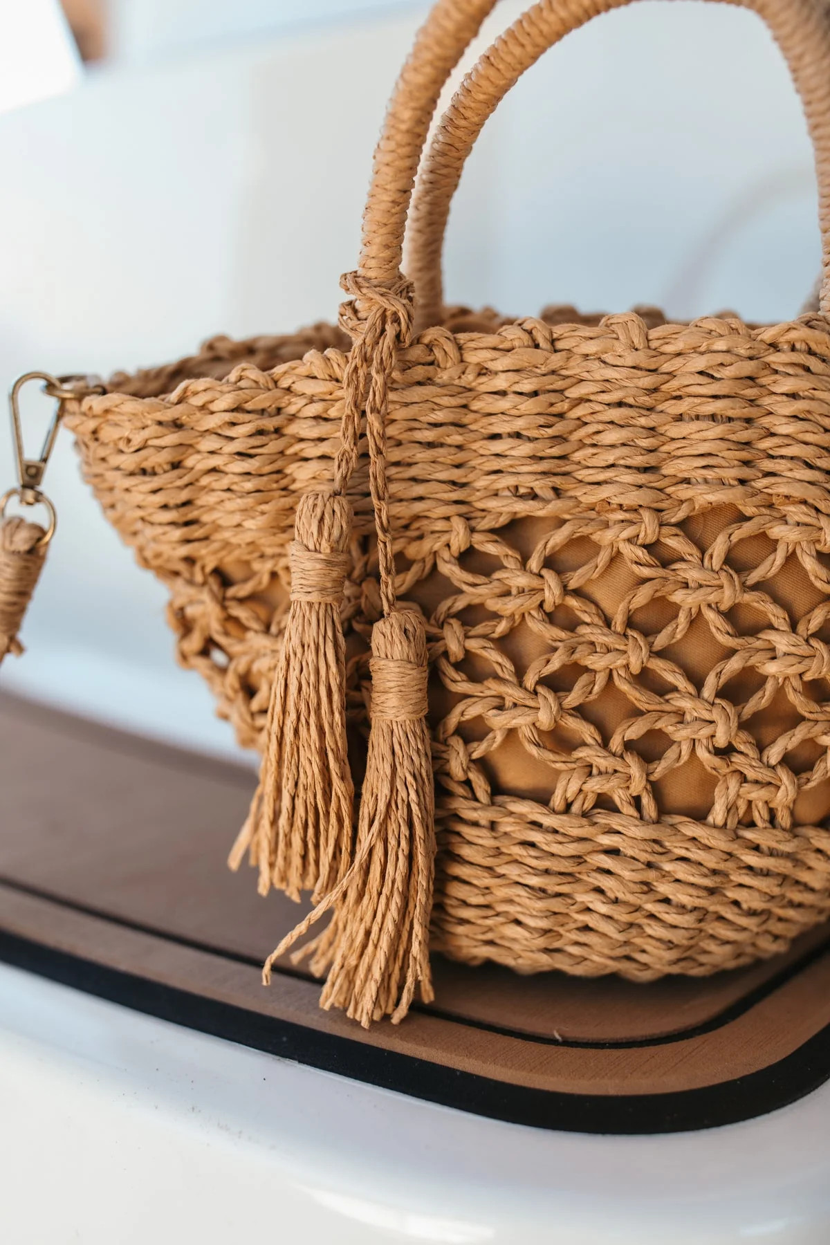 Nina Tan Woven Handbag | The Post