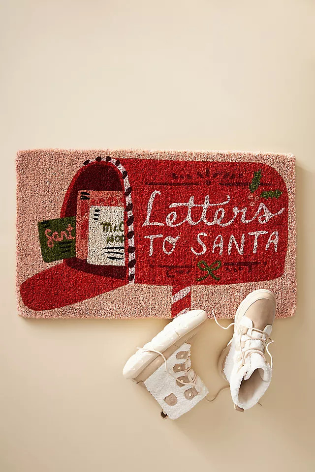 Letters to Santa Doormat | Anthropologie (US)