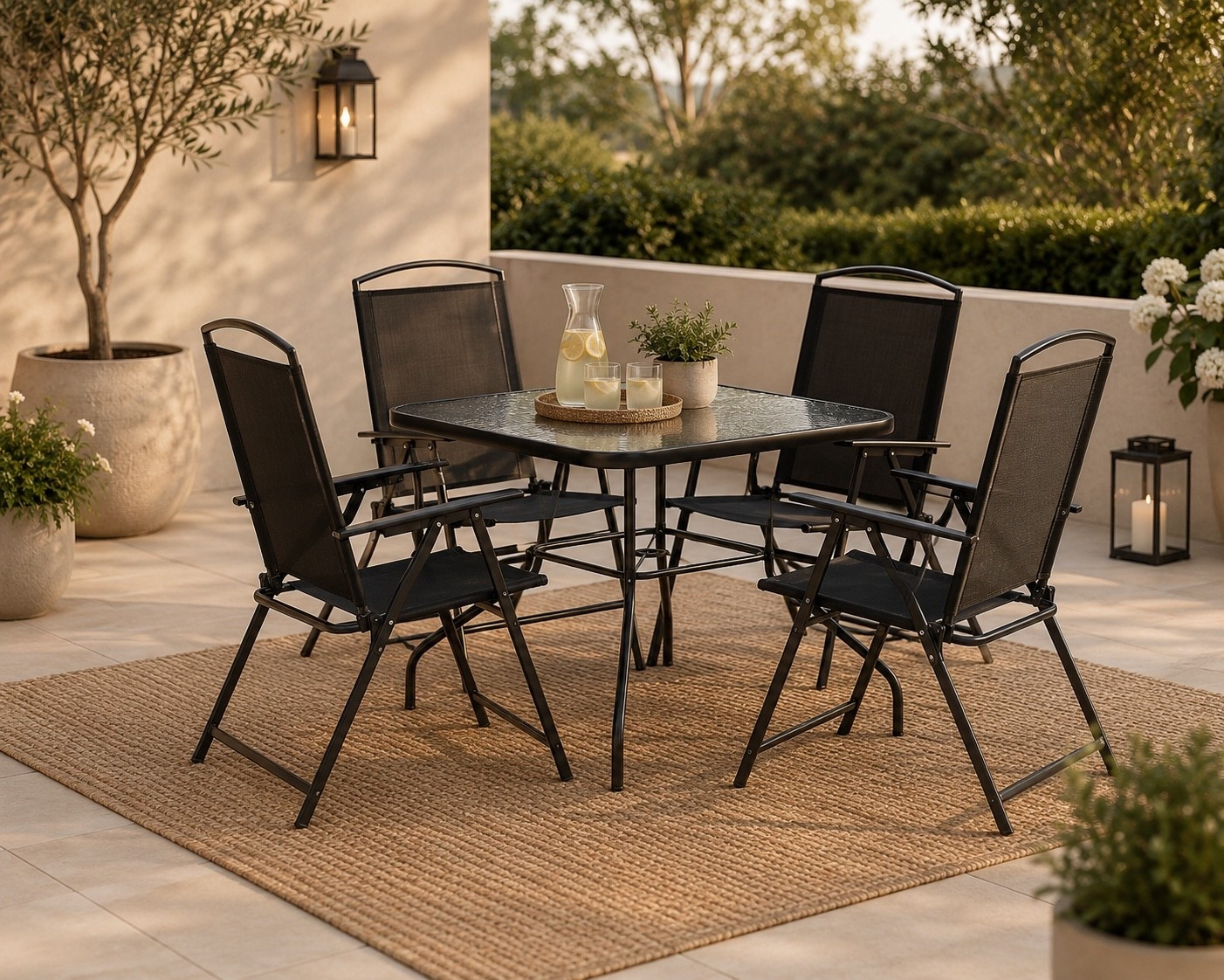Such a good rollback deal on this patio dining set right now 🤎

I love finding outdoor furniture that looks clean and elevated without feeling overpriced, and this set does exactly that. The black frame keeps it timeless, the chairs are comfortable, and it’s perfect for smaller patios, porches, or cozy backyard spaces.

This would be so cute styled with lanterns, string lights, and neutral planters for summer nights outside ✨ Check my other posts for affordable accessories for outdoor spaces, that I actually am using too! 

😊If you love simple upgrades like this, I share ideas like this all the time.

#LTKHome #LTKSale #PatioDecor #OutdoorLiving #WalmartFinds #OutdoorPatioDining #OutdoorDiningSet #BudgetFriendlyPatioSet #PatioSale

#LTKSaleAlert