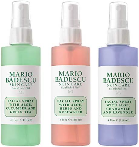 Mario Badescu Spritz Mist and Glow Facial Spray Collection Trio, Lavender, Cucumber, Rose | Amazon (US)