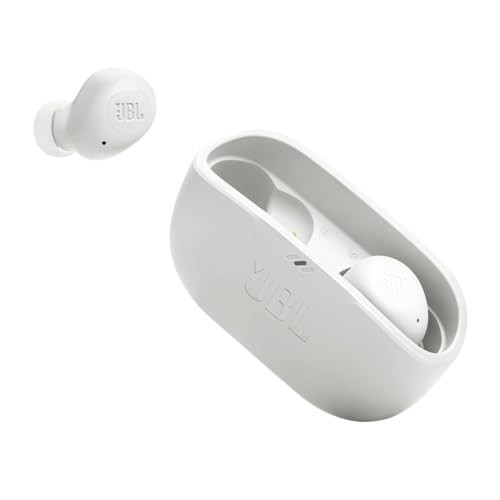 JBL Vibe Buds - True Wireless Earbuds, Smart Ambient, VoiceAware, Up to 32 total hours of battery life with speed charging, Water and dust resistant, JBL Deep Bass Sound (White) | Amazon (US)