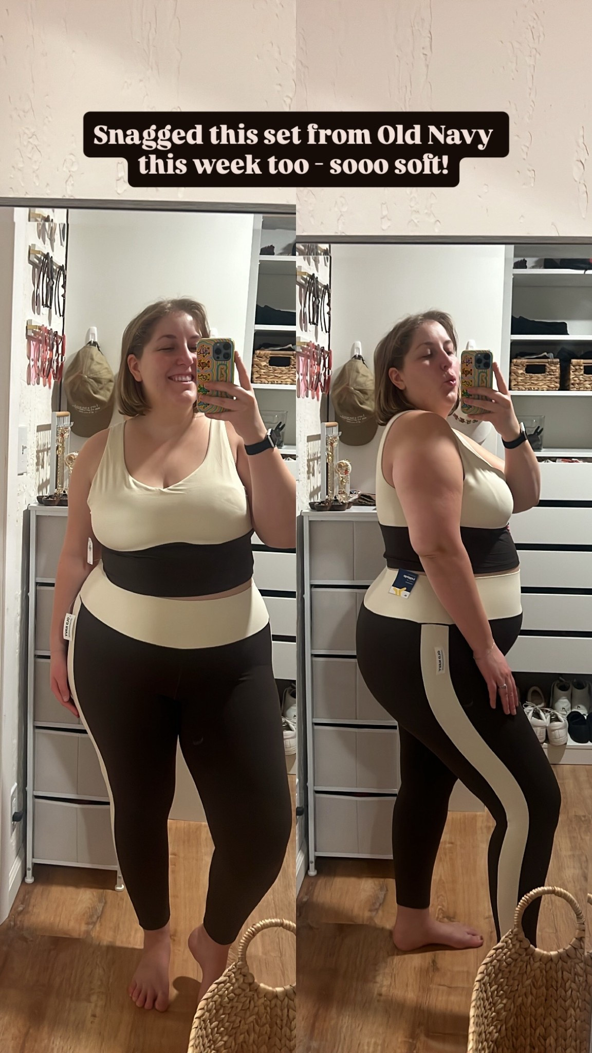 Buttery soft workout set - love the stripe on the side! Wearing XL in the leggings, XXL in the top  

#LTKPlusSize #LTKootd #LTKfitnessgoals