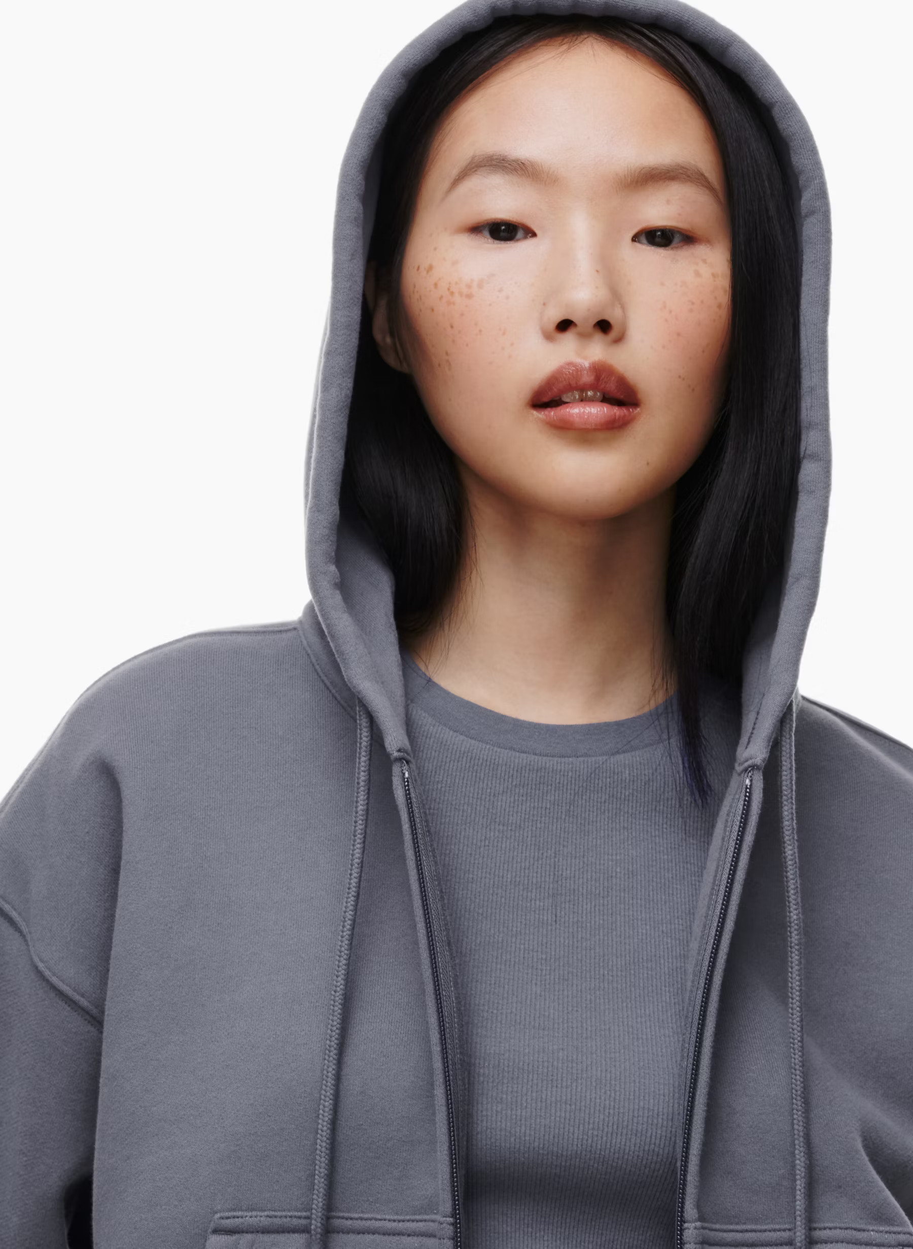 COZY FLEECE BOYFRIEND BOXY ZIP HOODIE | Aritzia