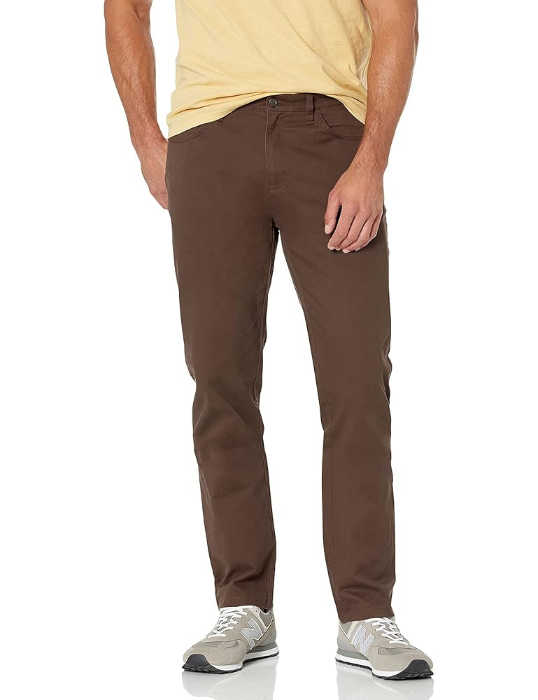 Amazon Essentials Men's Chinos, Athletic Fit, Work Pants, 5-Pocket, Comfort Stretch | Amazon (US)