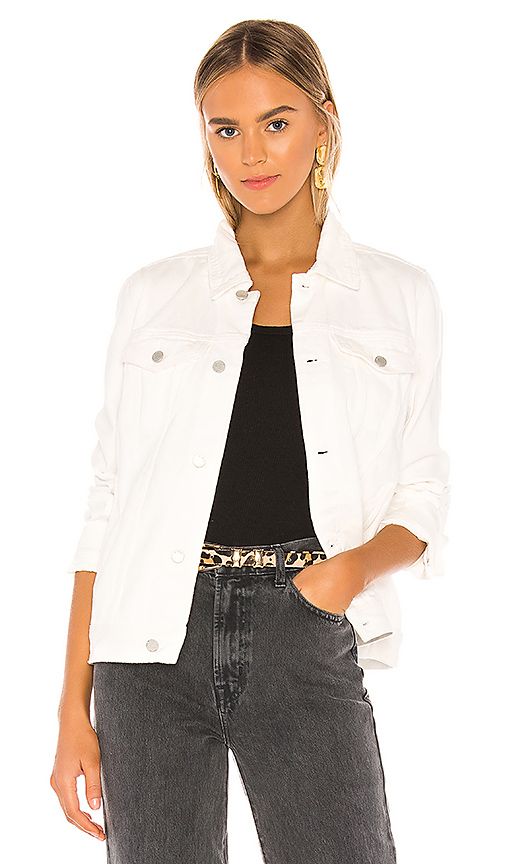 BLANKNYC White Denim Trucker Jacket in White. - size S (also in M) | Revolve Clothing (Global)