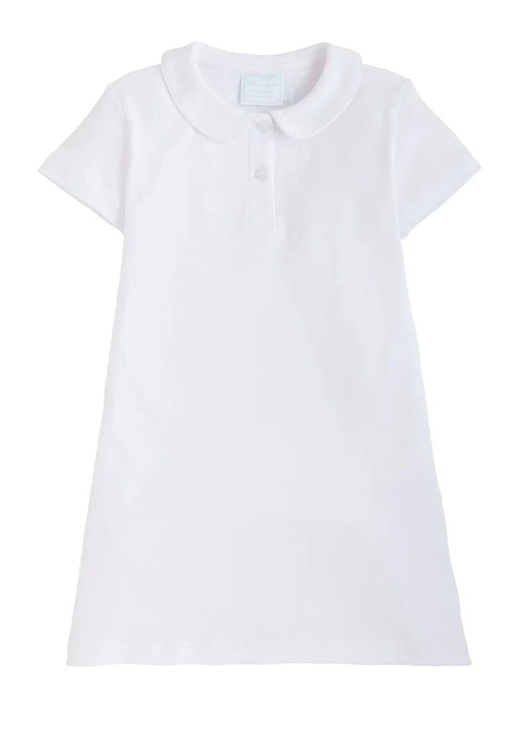 Little Polo Dress - White | Little English