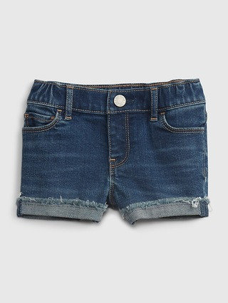 Toddler Gen Good Denim Shortie Shorts with Washwell™ | Gap (US)