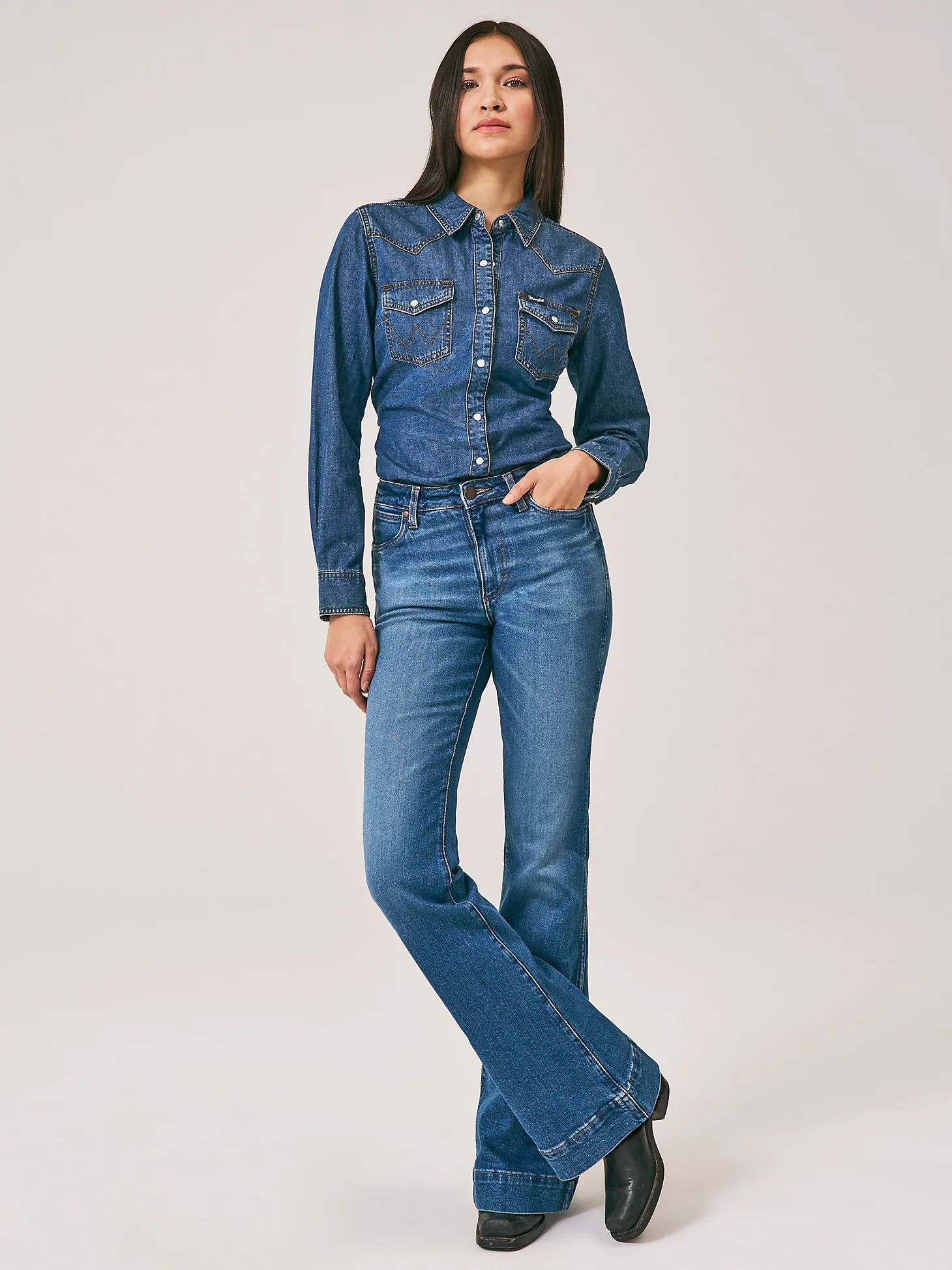 Women's Wrangler Retro® Bailey High Rise Trouser Jean in Bessie | Wrangler