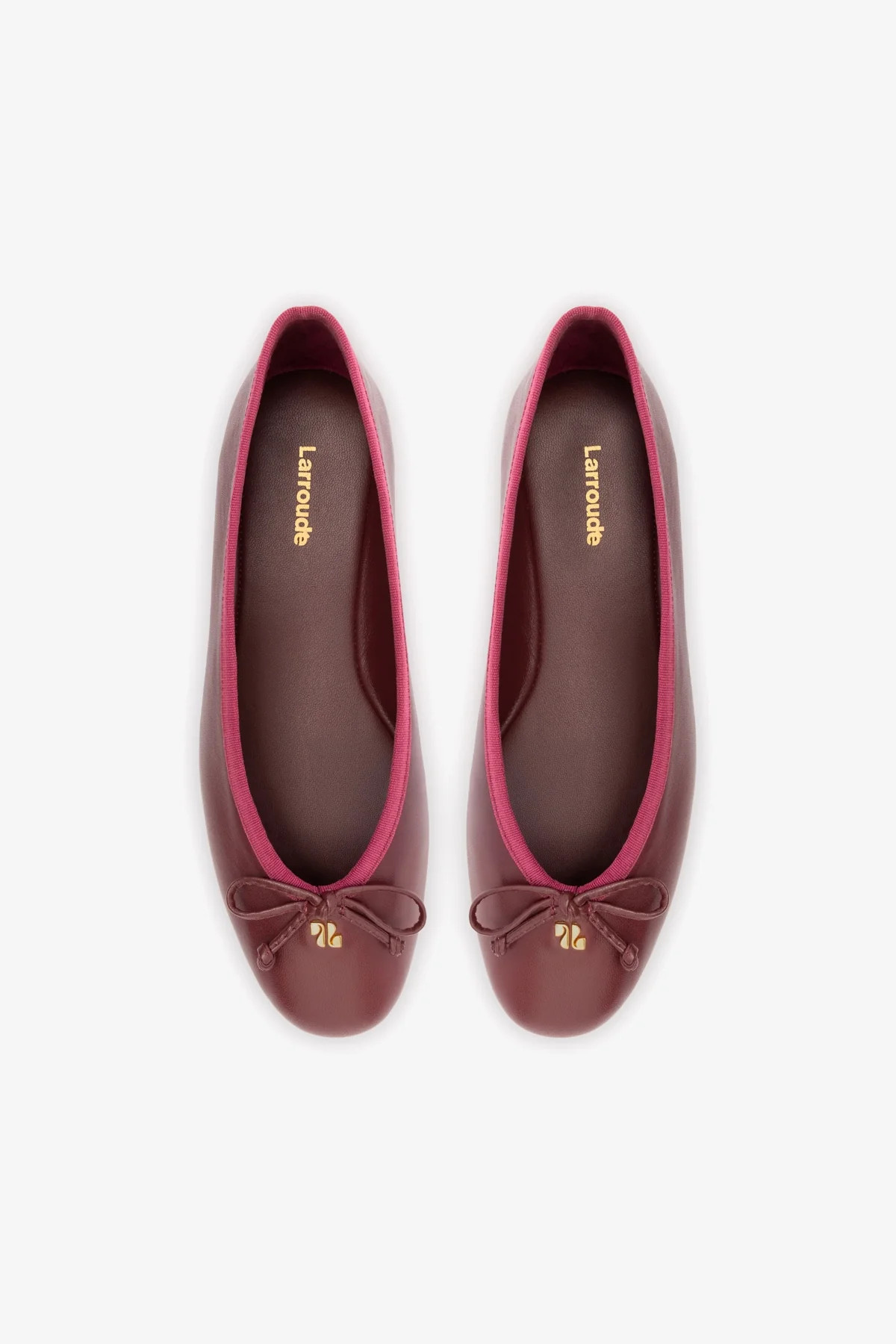 Pavlova Ballet Flat In Burgundy Leather | Larroude