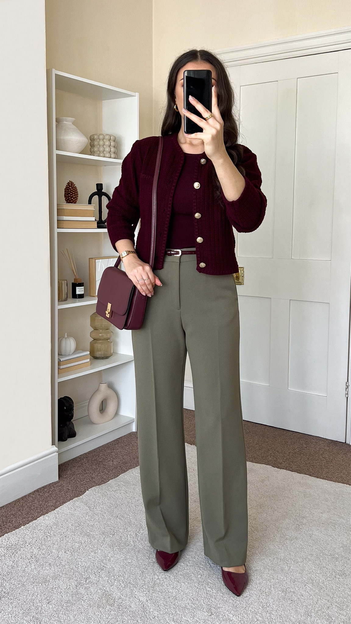 Smart casual transitional outfit. Knit top and cardigan are both H&M, I’m wearing size S for both. Trousers are &otherstories, wearing size UK10. 

#LTKautumn #LTKuk #LTKstyletip