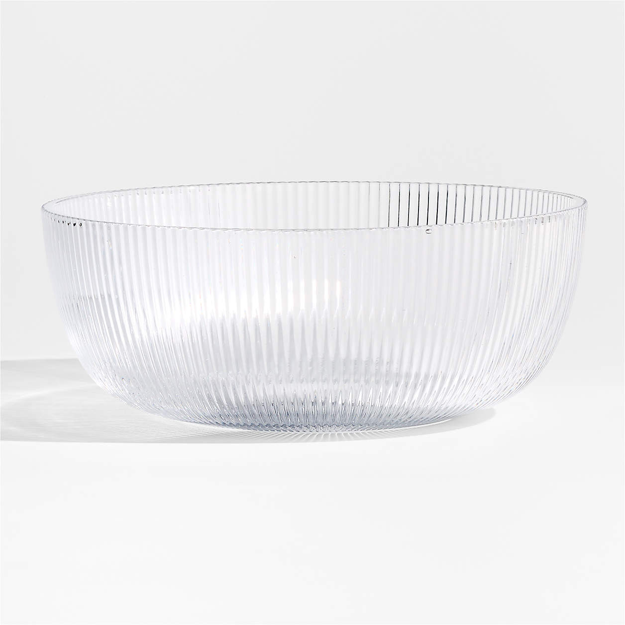Atwell Glass Serve Bowl | Crate & Barrel | Crate & Barrel