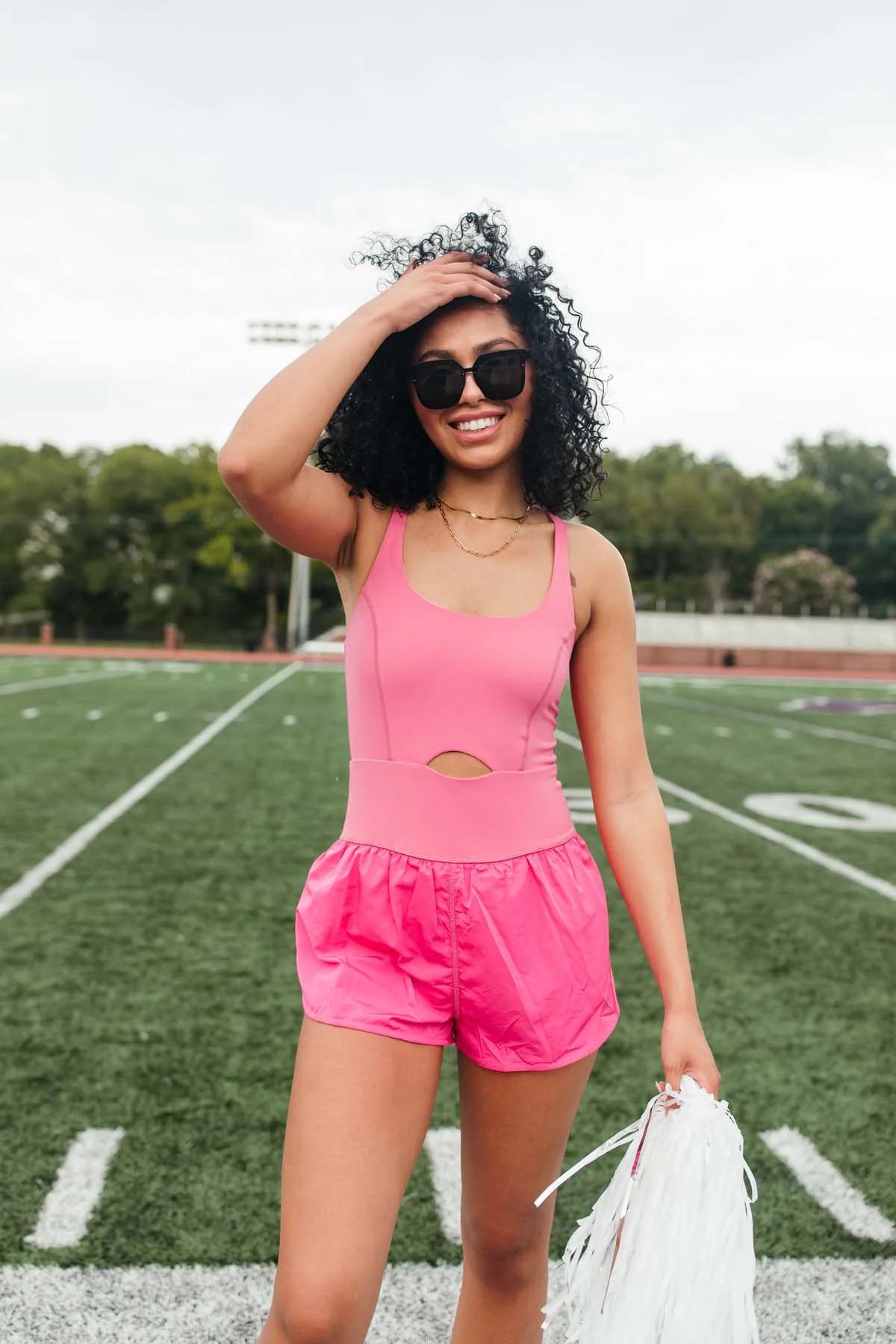 Varsity Pink Romper | The Post