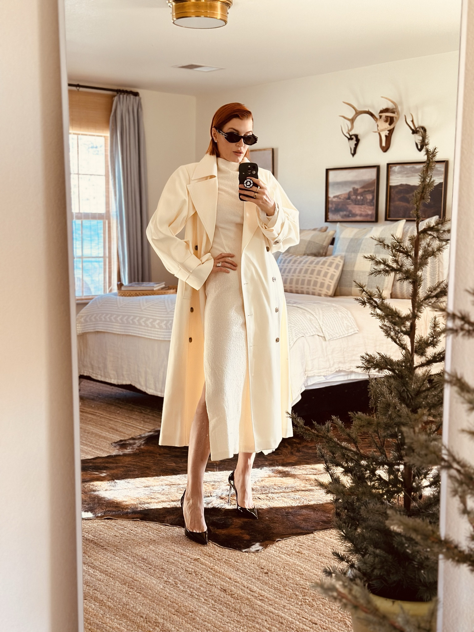 ❄️ Winter whites ❄️ This London-based brand is known for elegant dresses (Princess Kate is known to wear the line) and I am thrilled with my new winter white trench dress and nubby fitted dress. 
I got this look to wear on our NY trip but we stayed in one night so I haven’t worn it yet. I wanted to show you before it sells out. These are fine pieces at a wonderful value. Swipe to see how I style them different ways.
Which is your favorite?
Where would you wear this? 

#LTKHoliday #LTKworkwear #LTKwedding