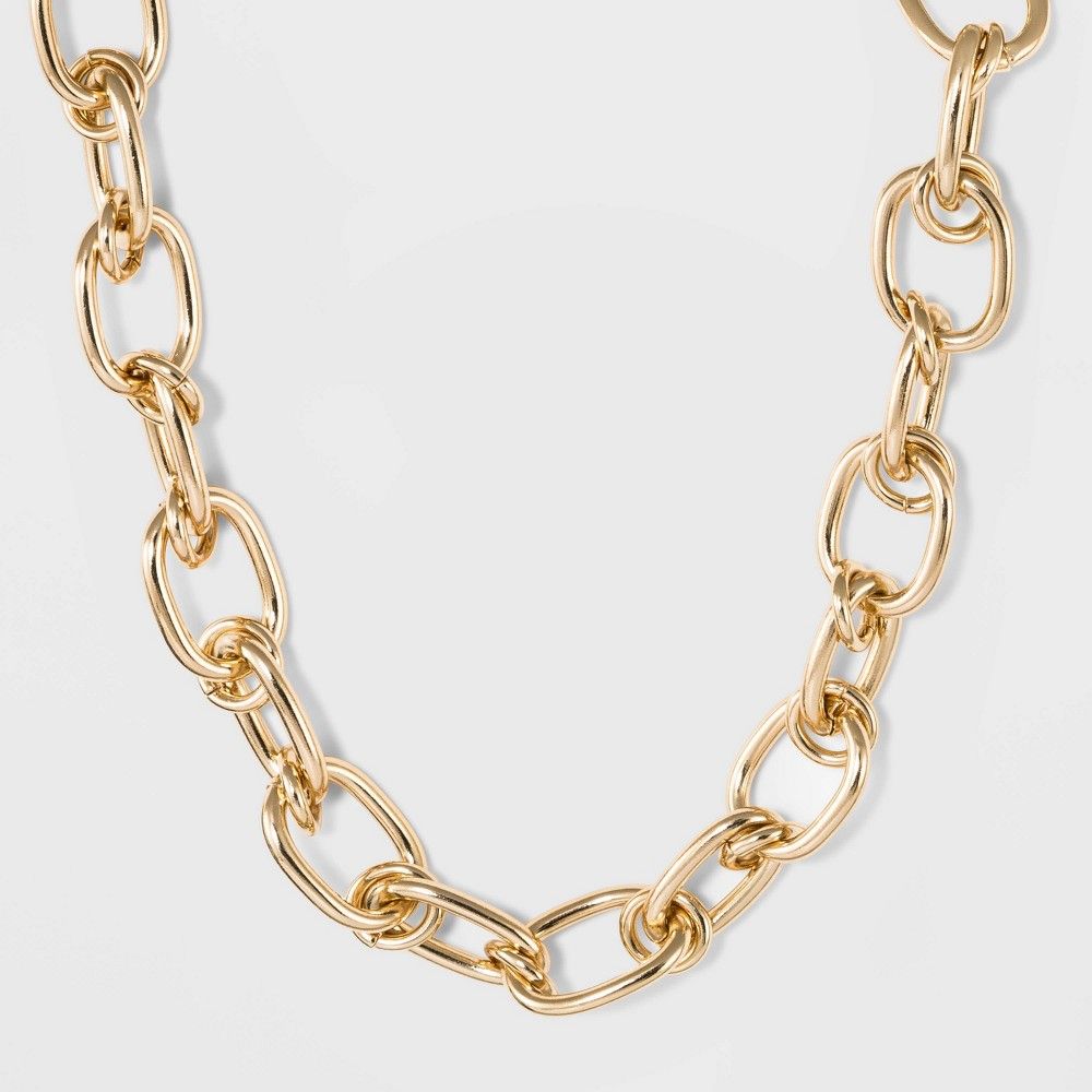 Thick Chain Link Necklace - A New Day™ | Target