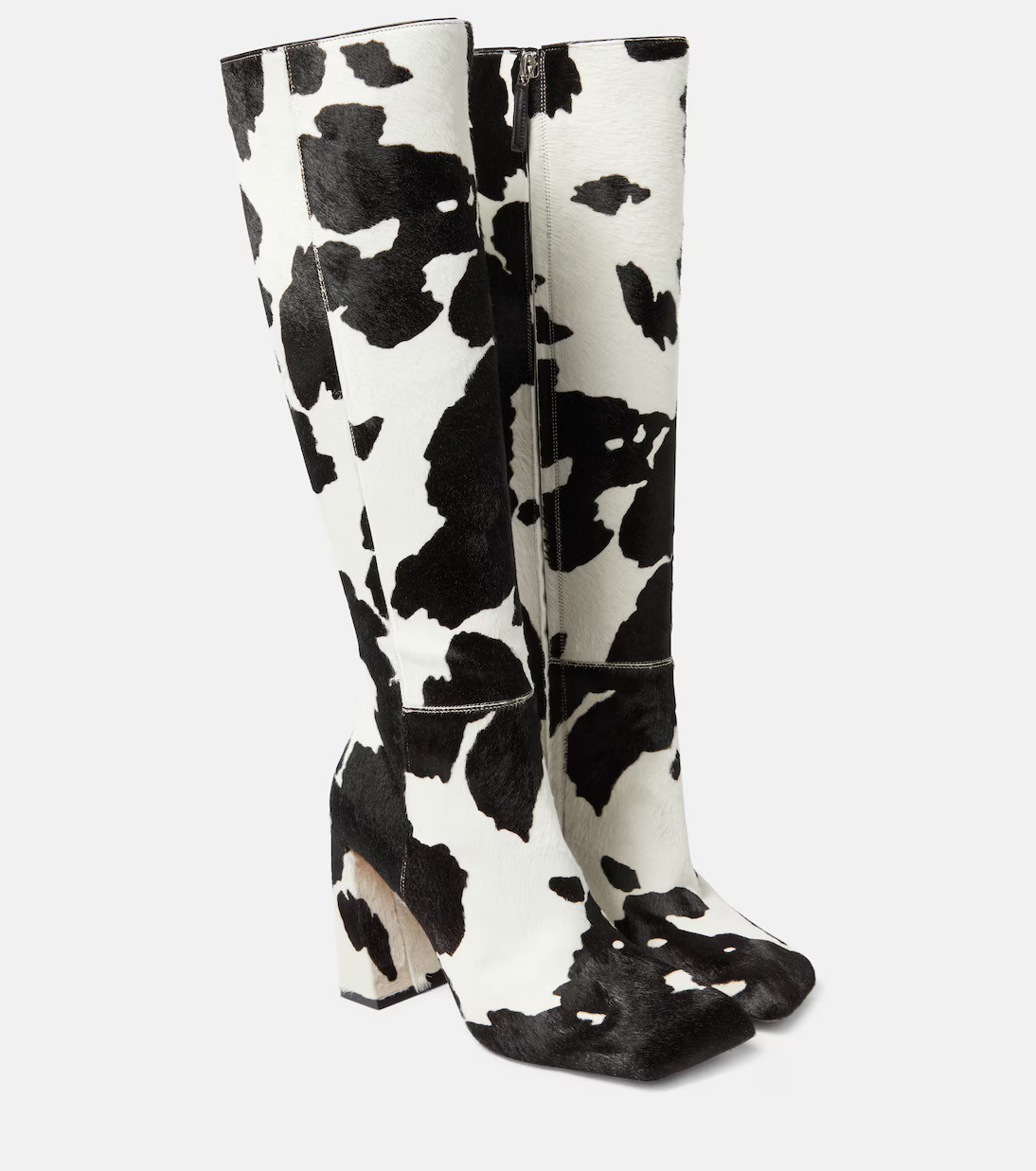 Marine calf hair knee-high boots | Mytheresa (US/CA)