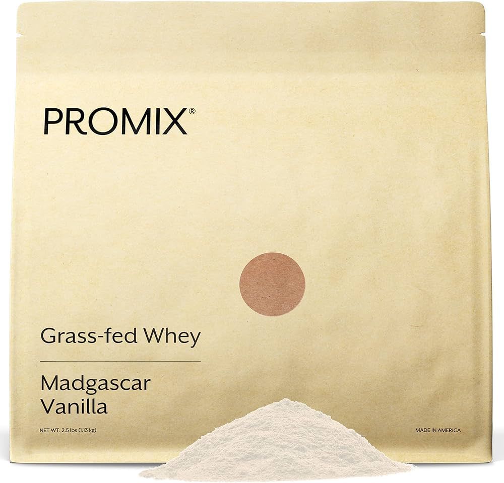 Promix Whey Protein Powder, Vanilla - 2.5lb Bulk - Grass-Fed & 100% All Natural - ­Post Workout ... | Amazon (US)