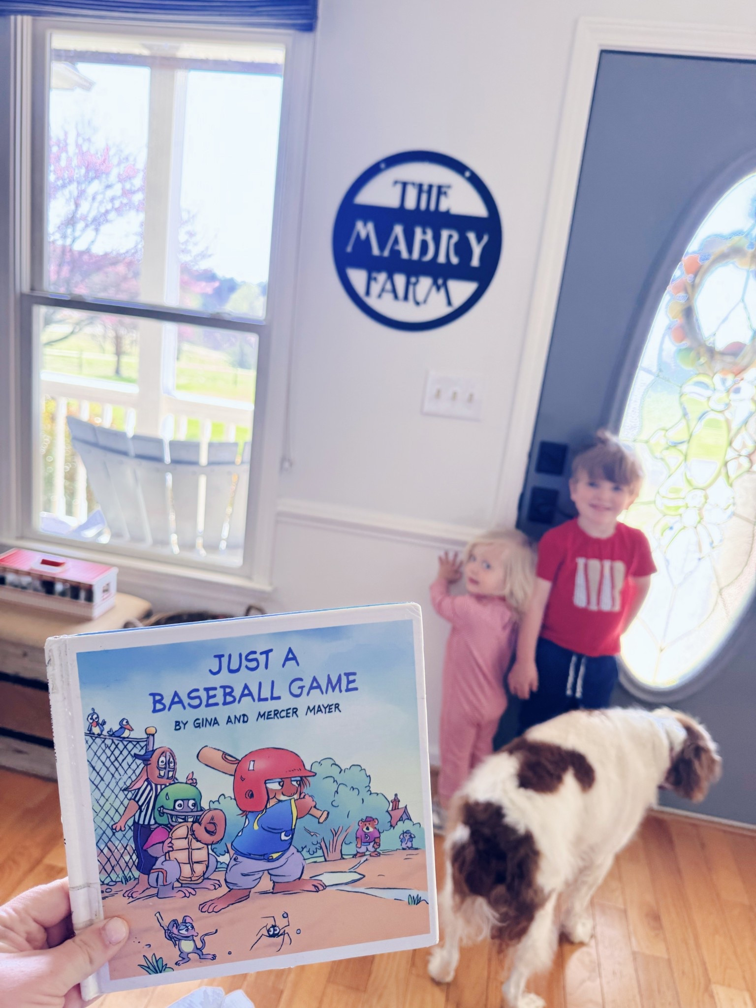 These cuties sure are excited 🤭 for baseball ⚾️ season starting back tonight with “Daddy Coach” 🧢 - and first, we are off to the library 📚 to find some more S P R I N G books 📖 in honor of the first official day of the season!! 💐🌱🌸