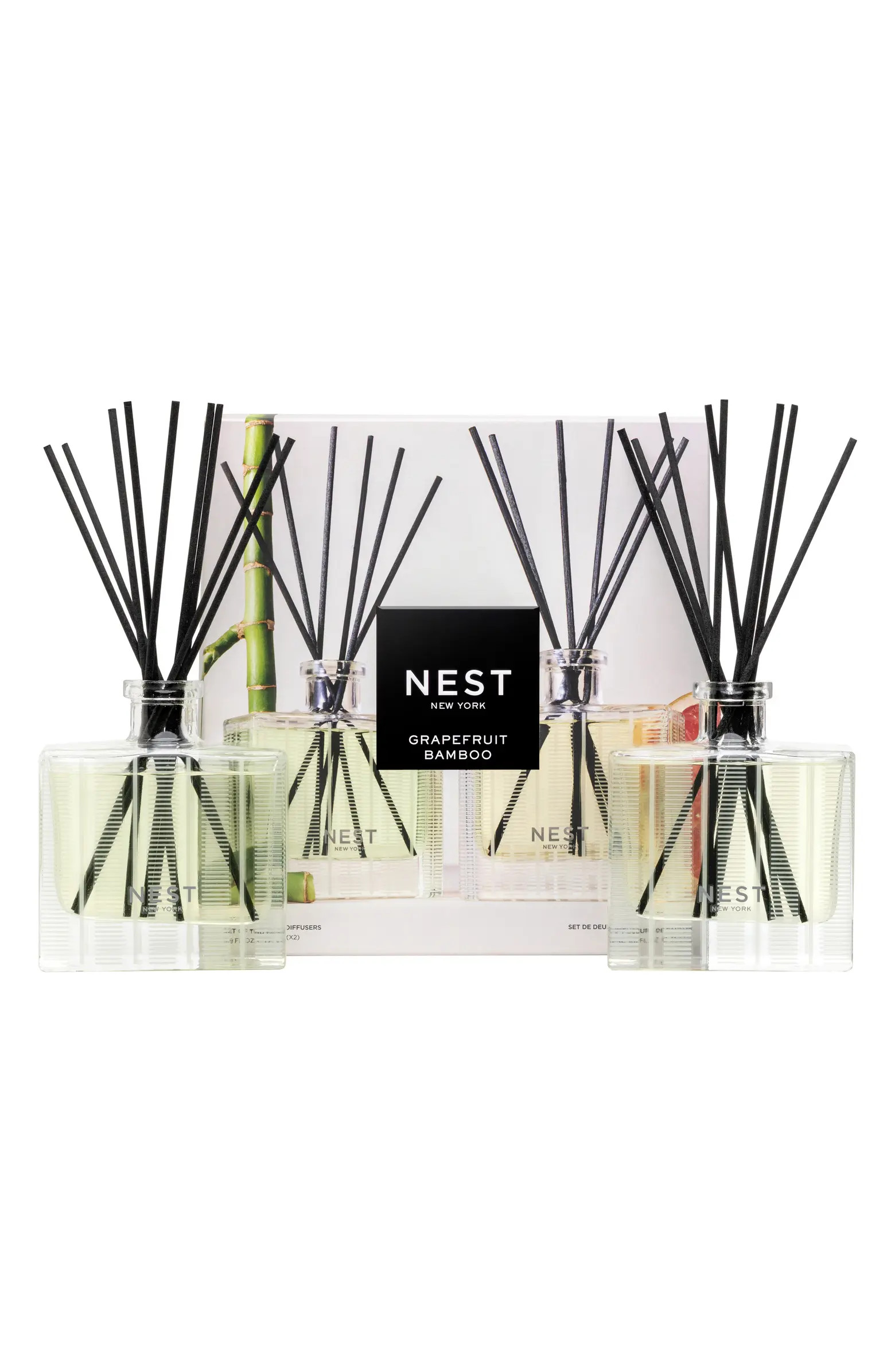 NEST New York Grapefruit & Bamboo Reed Diffuser Set $124 Value | Nordstrom | Nordstrom