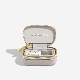Stackers® Petite Travel Jewelry Box Sage Green | The Container Store