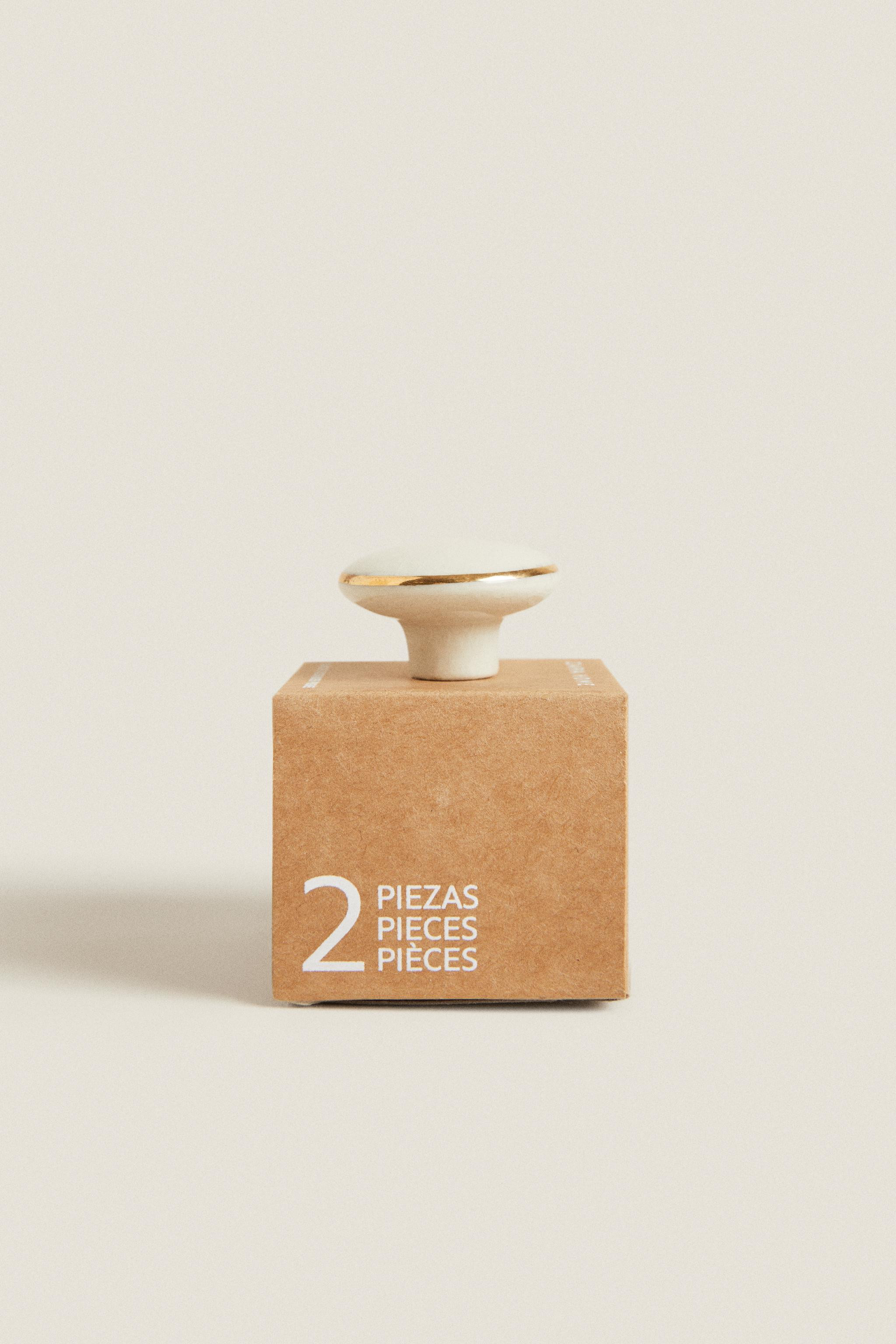 SET OF ROUND CERAMIC KNOBS (SET OF 2) | Zara US