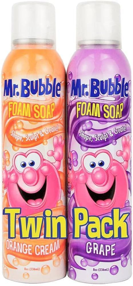 Mr. Bubble Twin Pack Foam Soap - Create Kids Bath Slime, Sculpt Mountains of Soft, Fluffy, Moldab... | Amazon (US)