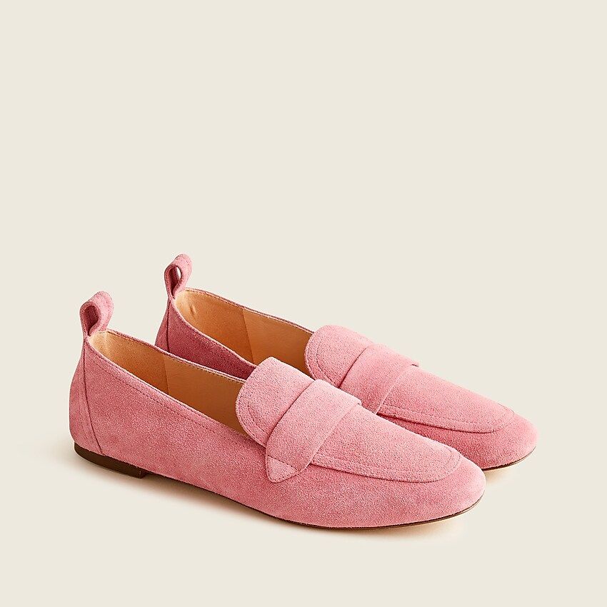 Marie tab loafers in suede | J.Crew US