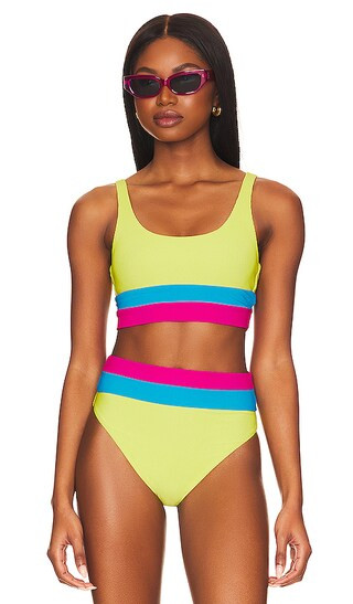 Makenzie Top in Retro Brights Colorblock | Revolve Clothing (Global)