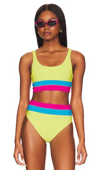 Makenzie Top in Retro Brights Colorblock | Revolve Clothing (Global)