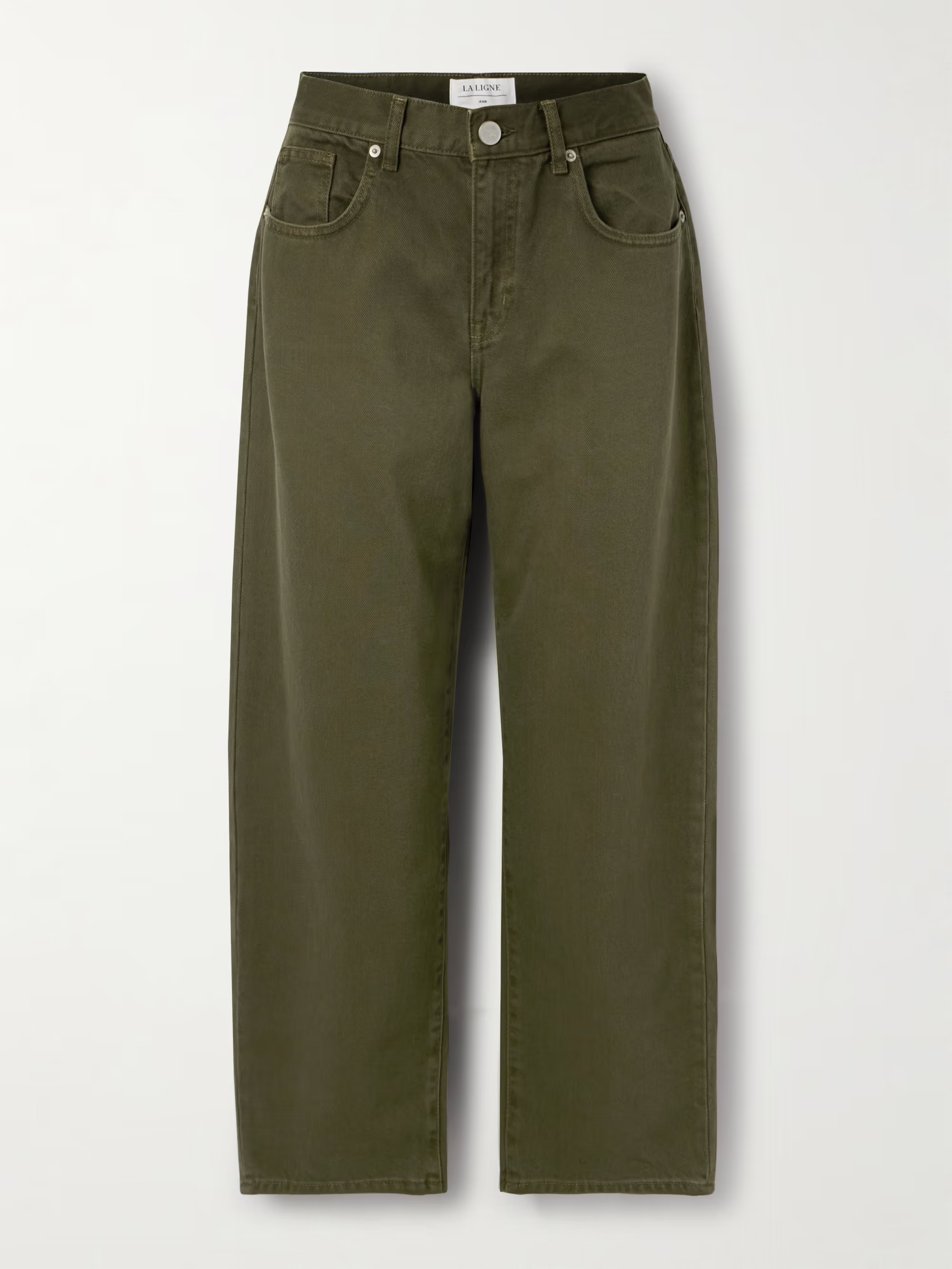 Marilyn cotton-twill wide-leg pants | NET-A-PORTER (US)