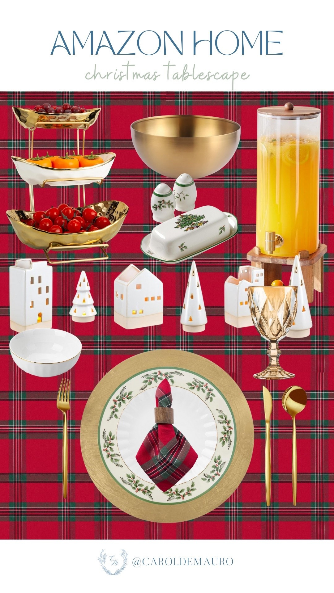 Make your holiday gathering memorable but at the same time stylish with this tablescape inspo! You're not gonna regret going all out for your dining table decor since you can reuse these pieces for the next holidays.

amazon home, ralph lauren christmas, table settings, serveware, gold accents, hostess with the mostess, holiday season, entertaining

#LTKFindsUnder50 #LTKHome #LTKSeasonal