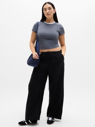 Signature Rib Crop Tee | Athleta