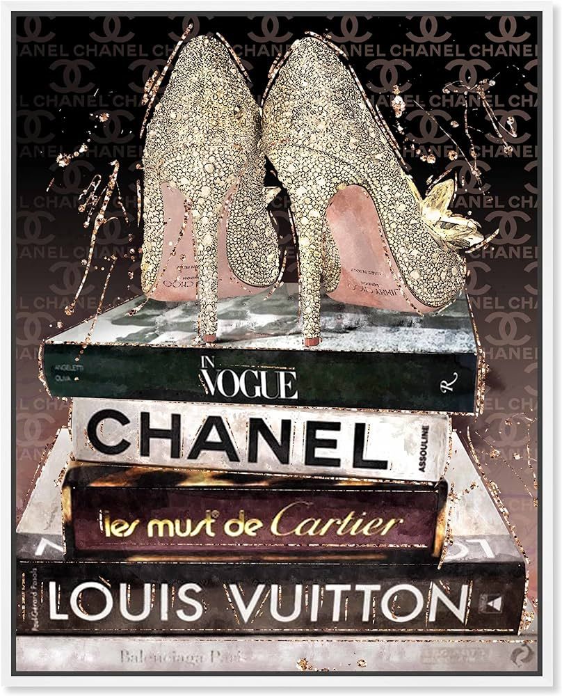 Amazon.com: The Oliver Gal Artist Co. Fashion and Glam Contemporary Canvas Wall Art Party Shoes &... | Amazon (US)