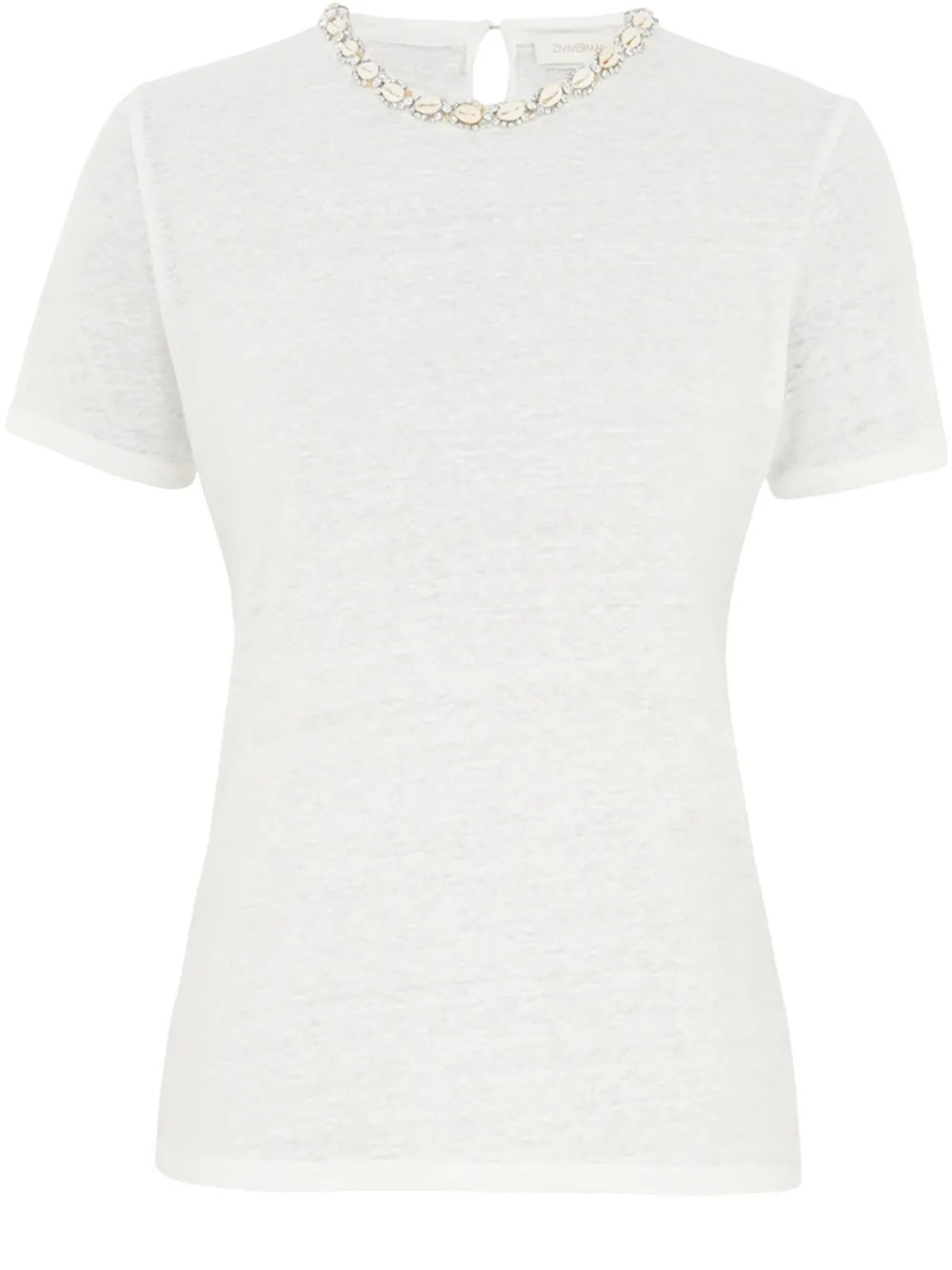 ZIMMERMANN Illuminate T-shirt | White | FARFETCH | Farfetch Global