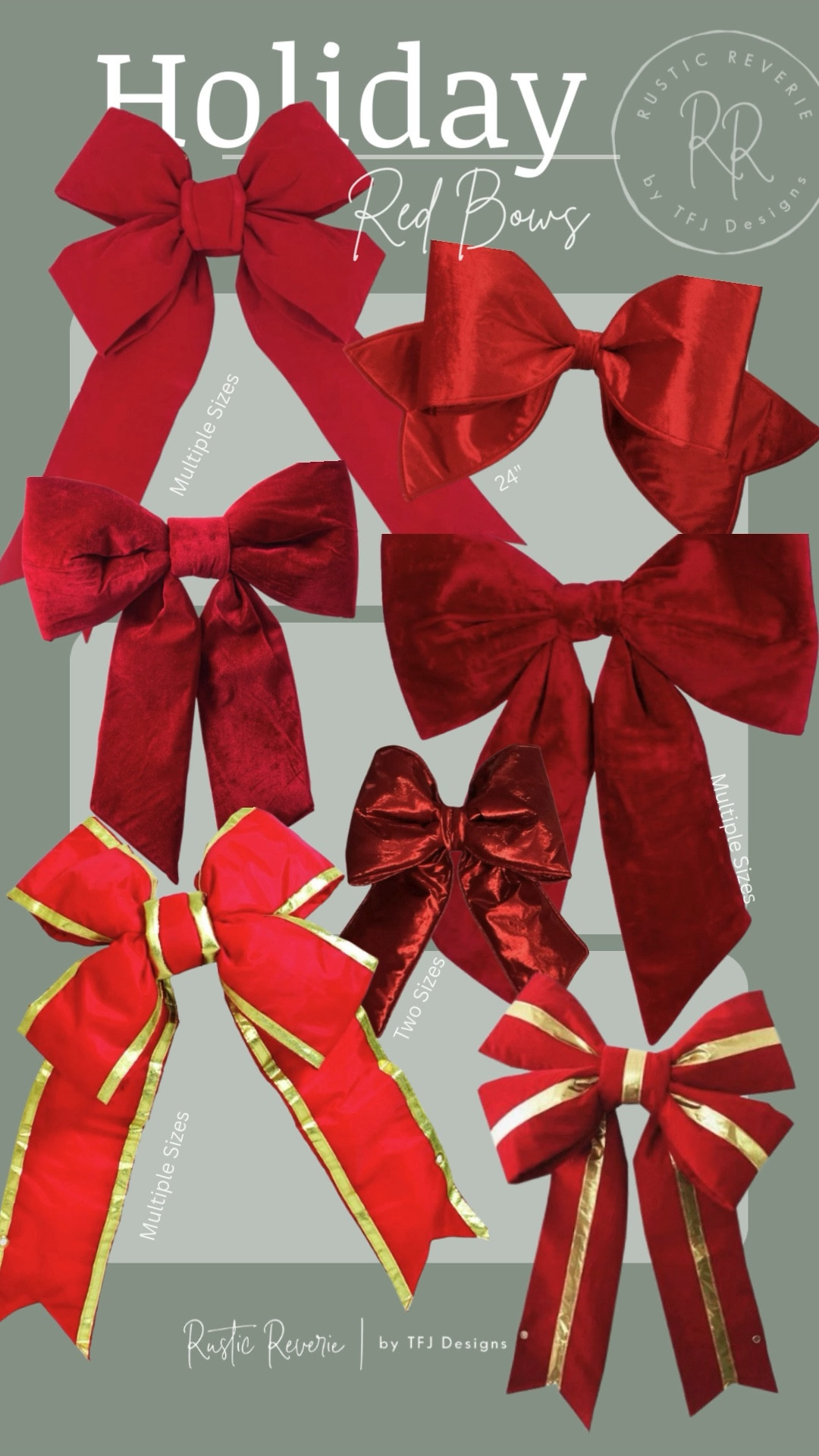 There are so many great styles of big RED BOWs this season! I’m linking a variety of styles and price points from $45 to $300. 🎁 wayfair kirklands darby creek etsy christmas holiday decorations outdoor porch door home decor trendy ralph lauren mantel holiday party traditional 

#LTKSaleAlert #LTKHome #LTKHoliday