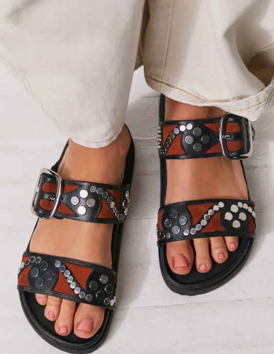 REVELRY STUDDED SANDAL | HARRINGTONS