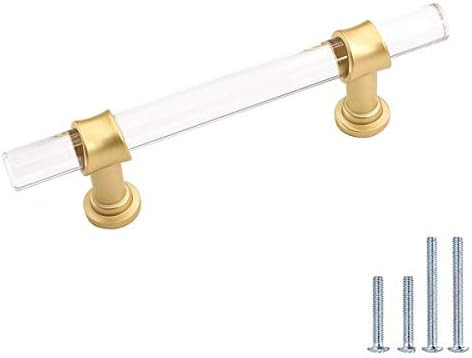 25 Pack Peaha Gold Drawer Pulls Brushed Brass Cabinet Pulls Kitchen Cabinet Handles T Bar Pulls f... | Amazon (US)
