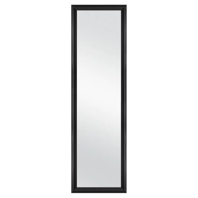 Mainstays Over-The-Door Mirror with hardware, 14.25IN X 50.25IN, Black | Walmart (US)