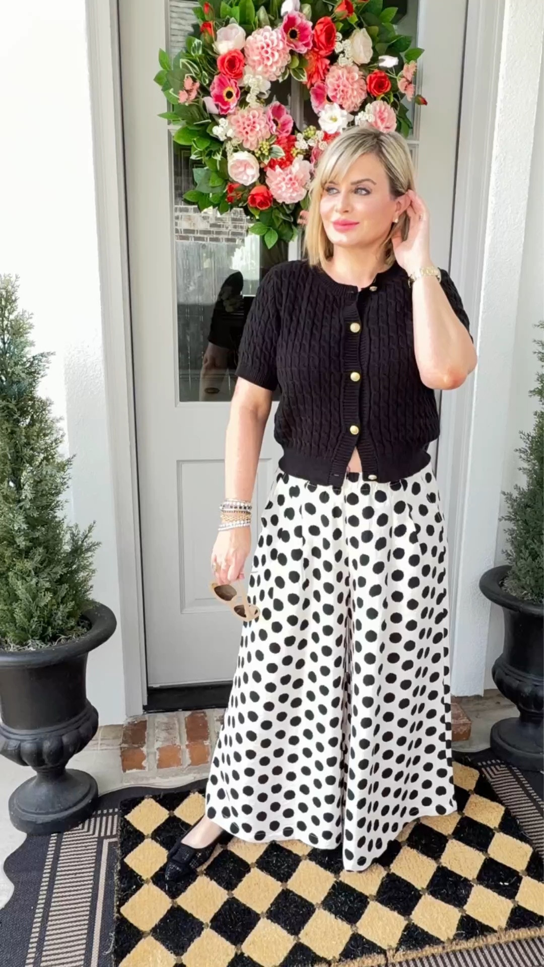 One of my favorite cardigans for Spring! 

short sleeve cardigan, black cardigan sweater, cropped cardigan, button front cardigan, gold button cardigan, short sleeve sweater, knit cardigan top, lightweight cardigan, spring cardigan, summer cardigan, classic cardigan, chic cardigan outfit, polished basics, elevated basics, workwear cardigan, parisian style cardigan, classic style outfit, preppy cardigan, capsule wardrobe top, timeless wardrobe staples, black knit top, fitted cardigan, everyday cardigan, cardigan outfit idea, over 40 style, classic chic outfit

#LTKOver40 #LTKootd #LTKWorkwear