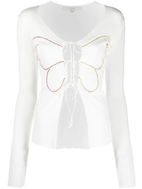 MANURI Butterfly lace-up Top - Farfetch | Farfetch Global