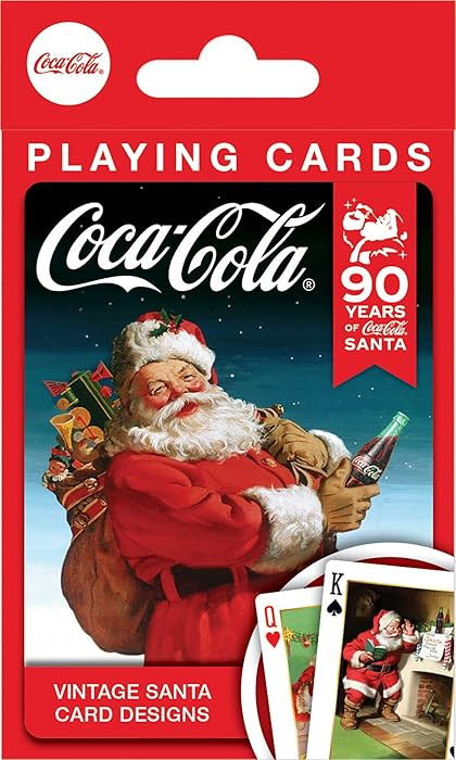 MasterPieces Officially Licensed Coca Cola Vintage Santa Playing Cards - 54 Card Deck for Adults | Amazon (US)