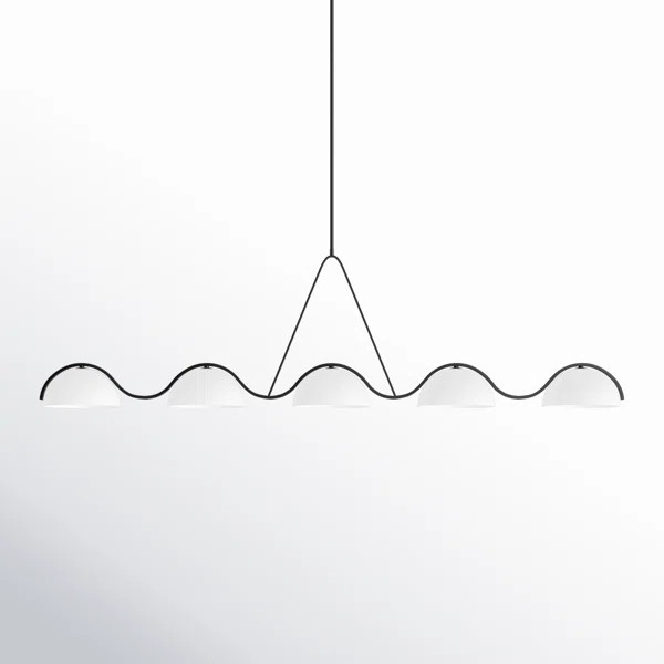 River 5 - Light Matte Black Kitchen Island Pendant | Wayfair North America
