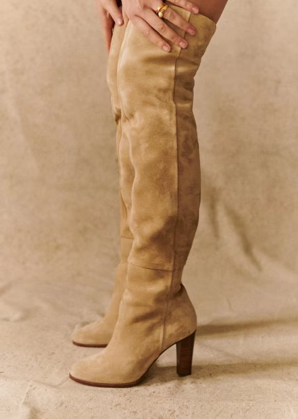 Anaelle Thigh High Boots | Sezane Paris
