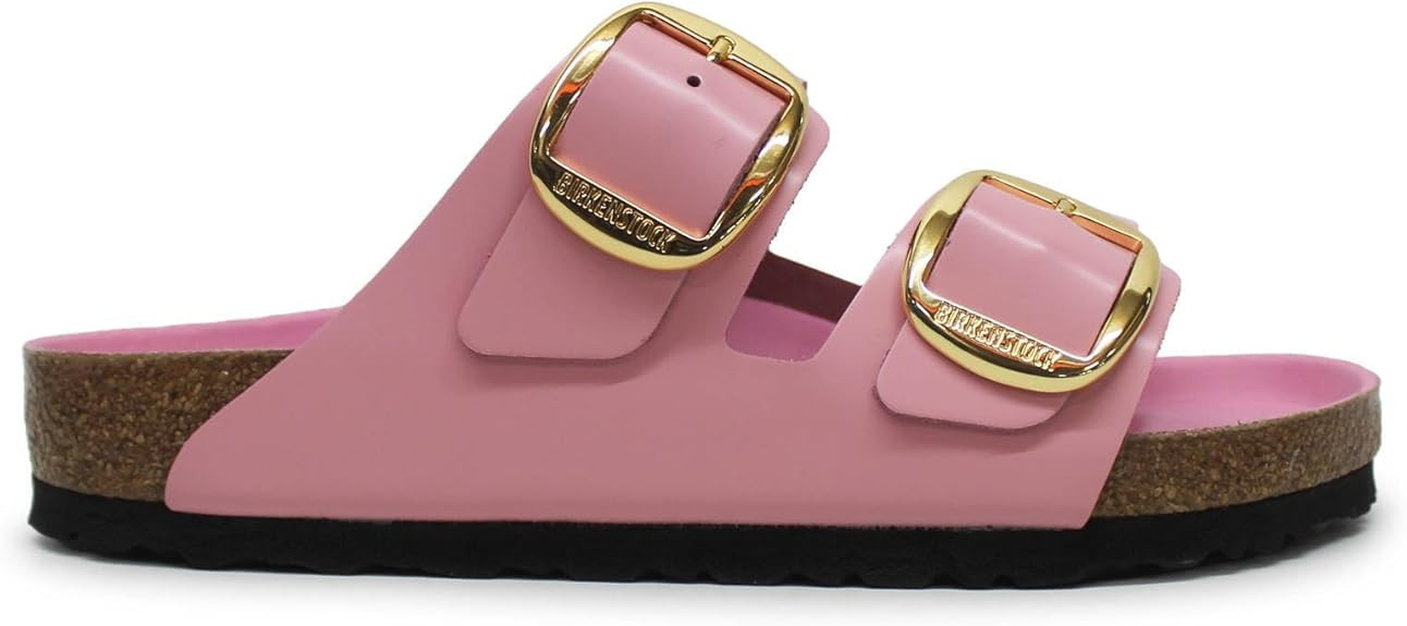 Birkenstock Unisex Arizona Big Buckle Patent Leather Sandals | Amazon (US)