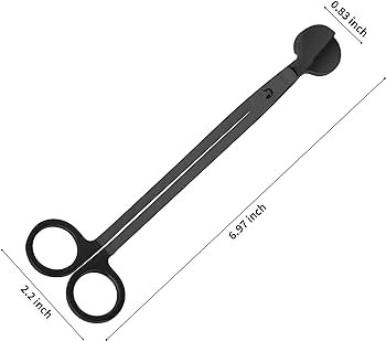 CHEFBEE Candle Wick Trimmer, Polished Stainless Steel Wick Clipper Cutter, Scissors, Reaches Deep... | Amazon (US)