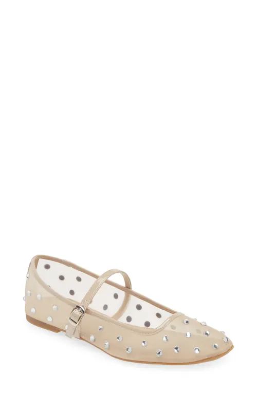 Open Edit Desi Mary Jane Flat in Beige Sand at Nordstrom, Size 5.5 | Nordstrom
